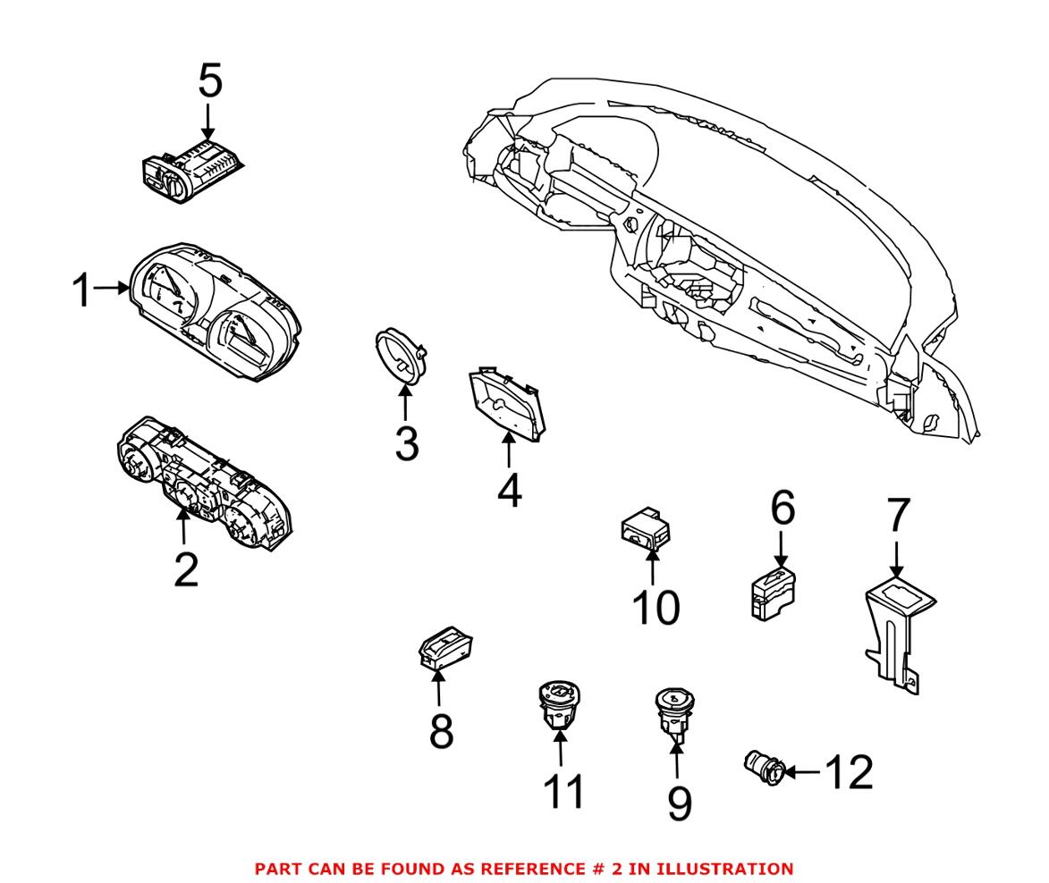 BMW Climate Control Switch (Automatic) 64117891041